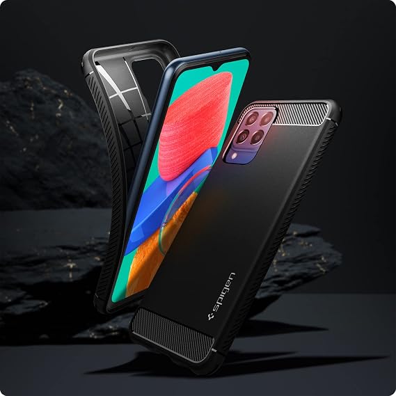 Spigen Samsung Galaxy M33 5G Kılıf Rugged Armor Matte Black - ACS04161