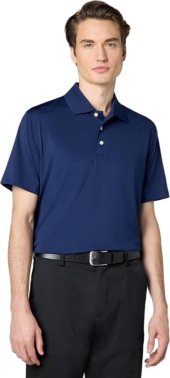 Brooks Brothers Mens Performance Stretch Short Sleeve Solid Polo Shirt