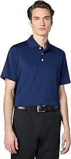 Mens Performance Stretch Short Sleeve Solid Polo Shirt