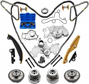 Blrack 3.5L EcoBoost Timing Chain Kit with Cam Phasers for Ford F-150 and Transit
