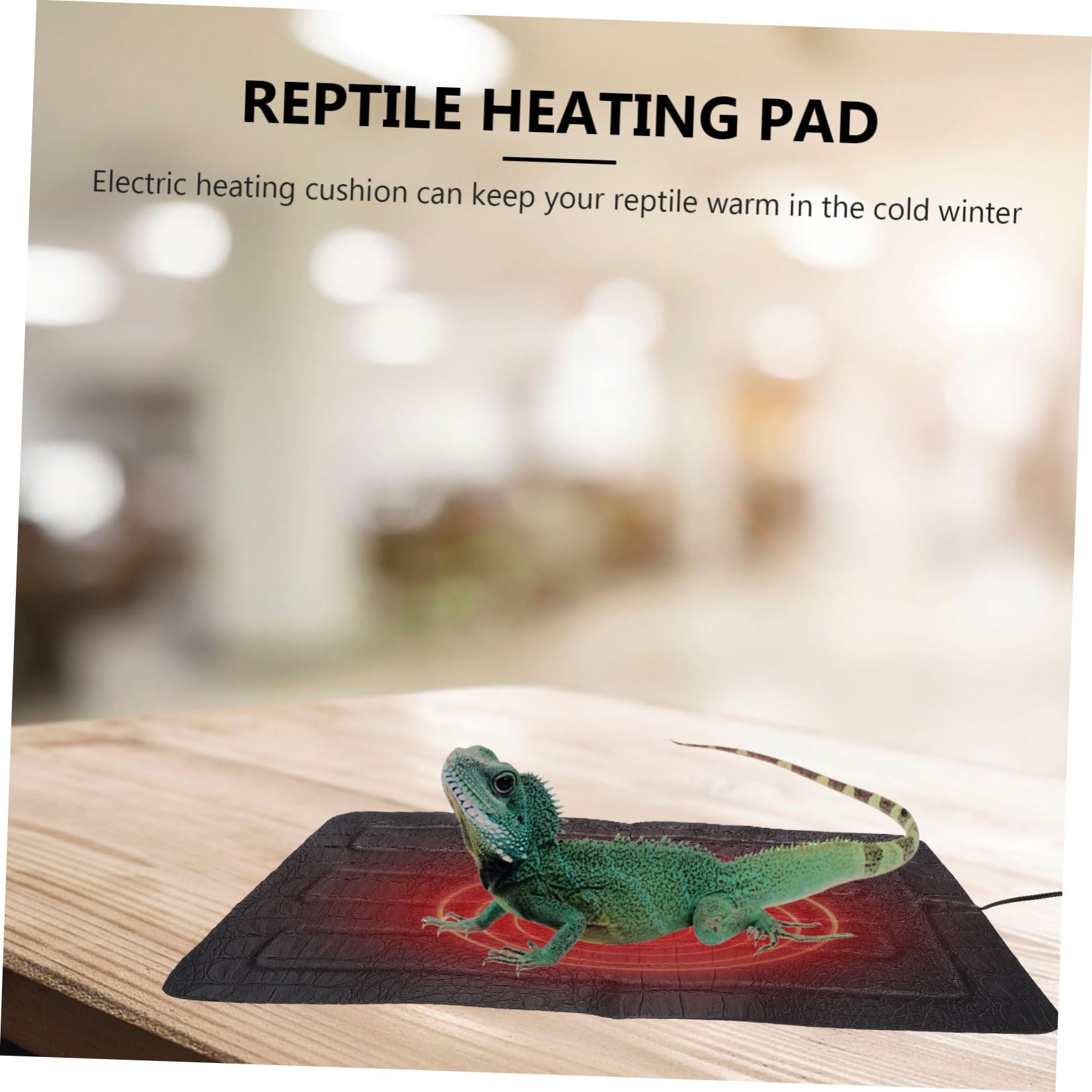HEMOTON 1pezzi Tappetino Riscaldante per Rettili in Effetto con Regolazione USB per Lucertole e Tartarughe Cuscinetto Riscaldante per Animali Domestici in Inverno