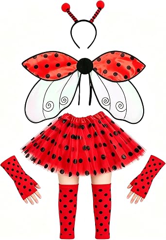 Ladybug Costume Accessories Set For Women