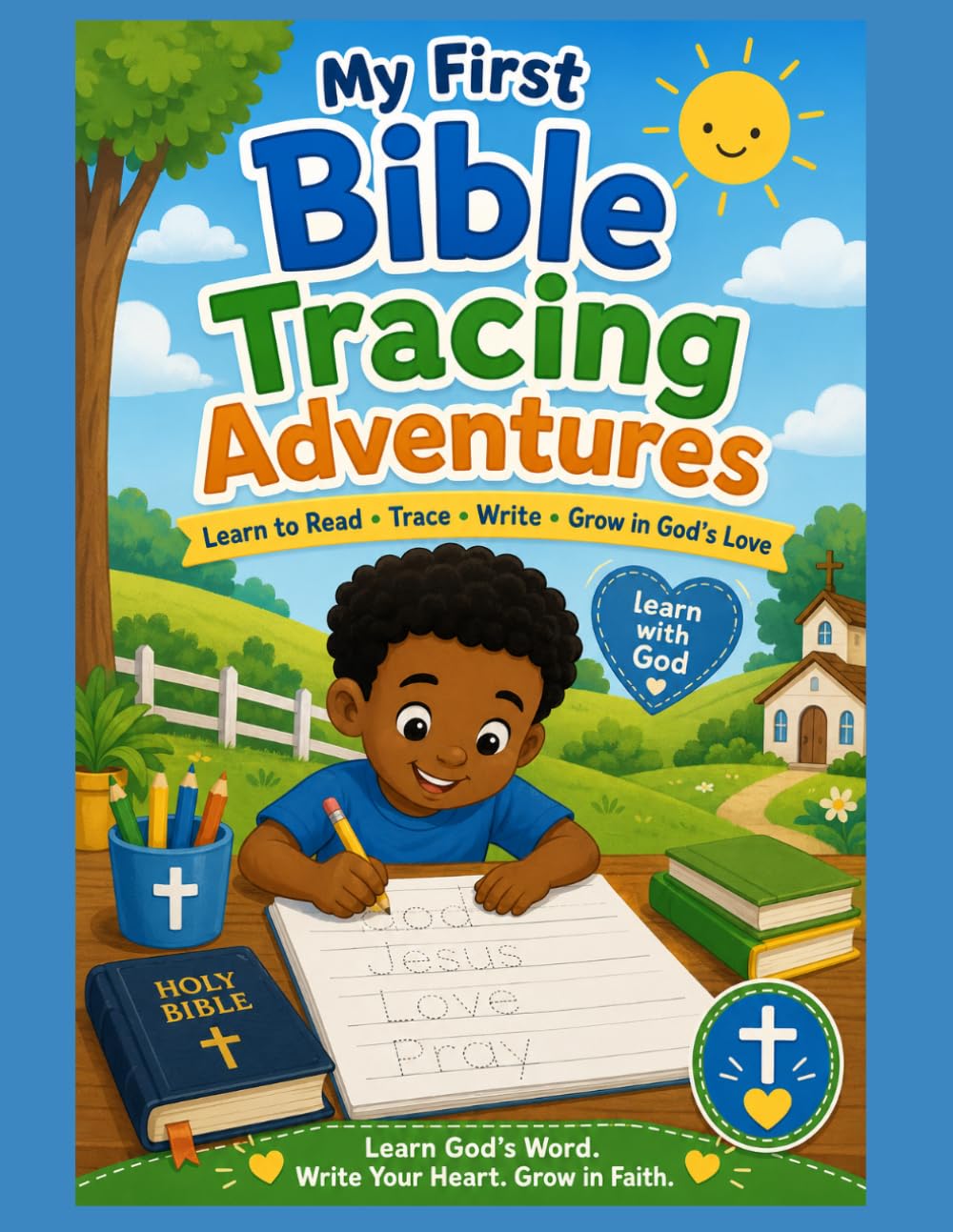 MY FIRST BIBLE TRACING ADVENTURES: My First Bible Stories & Activities! Read, trace, color, and learn about God's love every day.