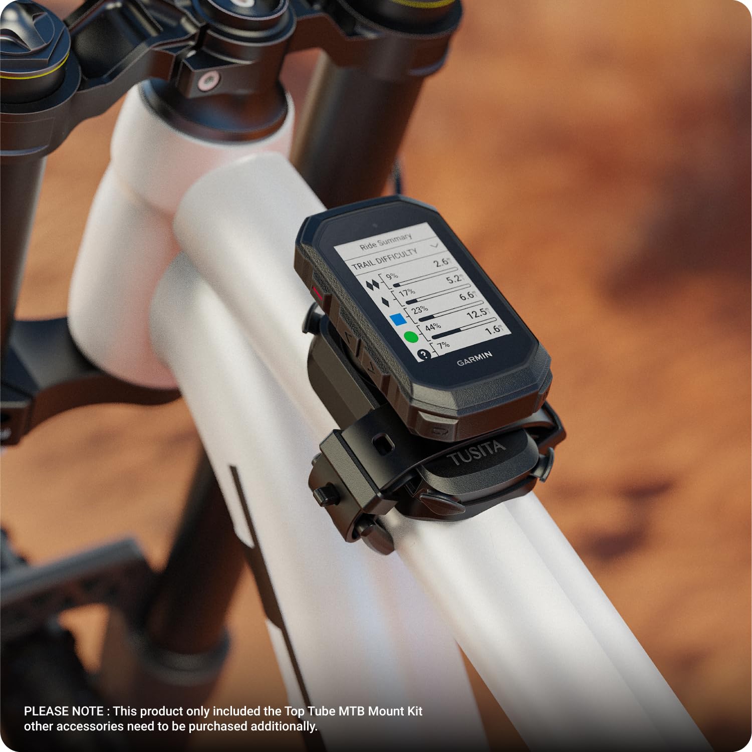 TUSITA Supporto per Tubo Superiore MTB Compatibile con Garmin Edge GPS per Wahoo ELEMNT Computer per Bicicletta