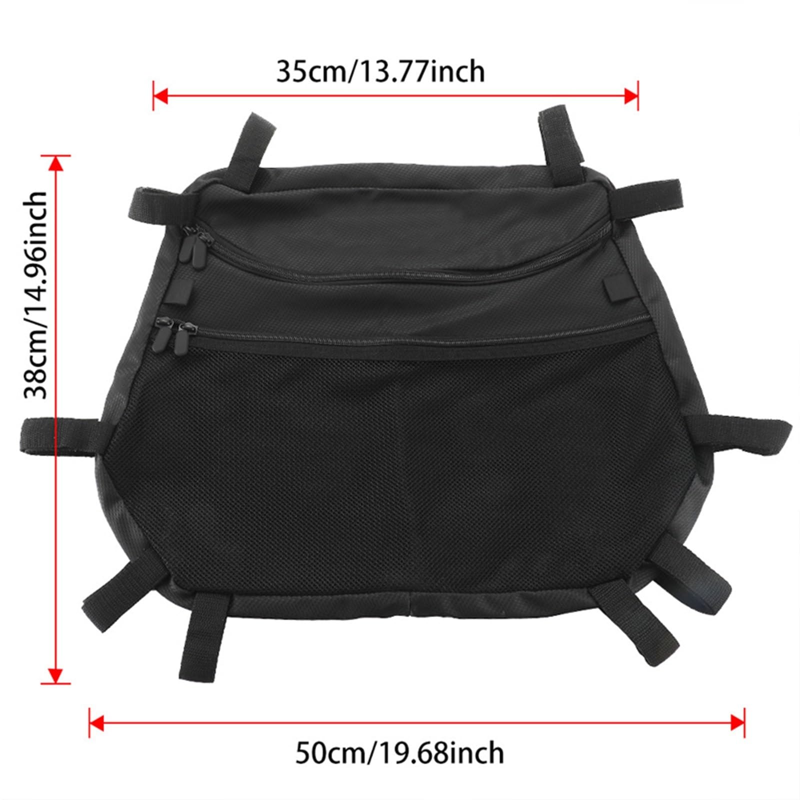 Bolsa De Almacenamiento Superior con Bolsillo Malla Nailon para Techo, para Polaris RZR S 800 2009 2010 2011 2012 2013 2014