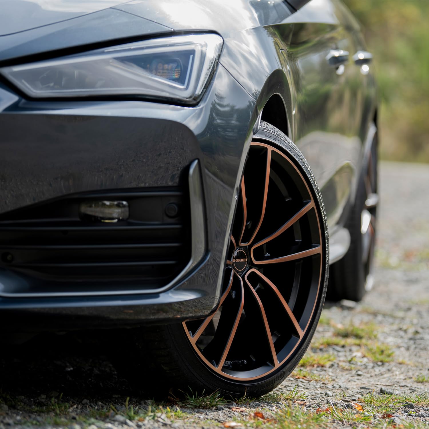 4x Llantas Borbet W 8x19 ET48 5x112 black copper polished matt compatible con Seat Alhambra Altea Born Cupra Leon ST Cupra Leon Leon