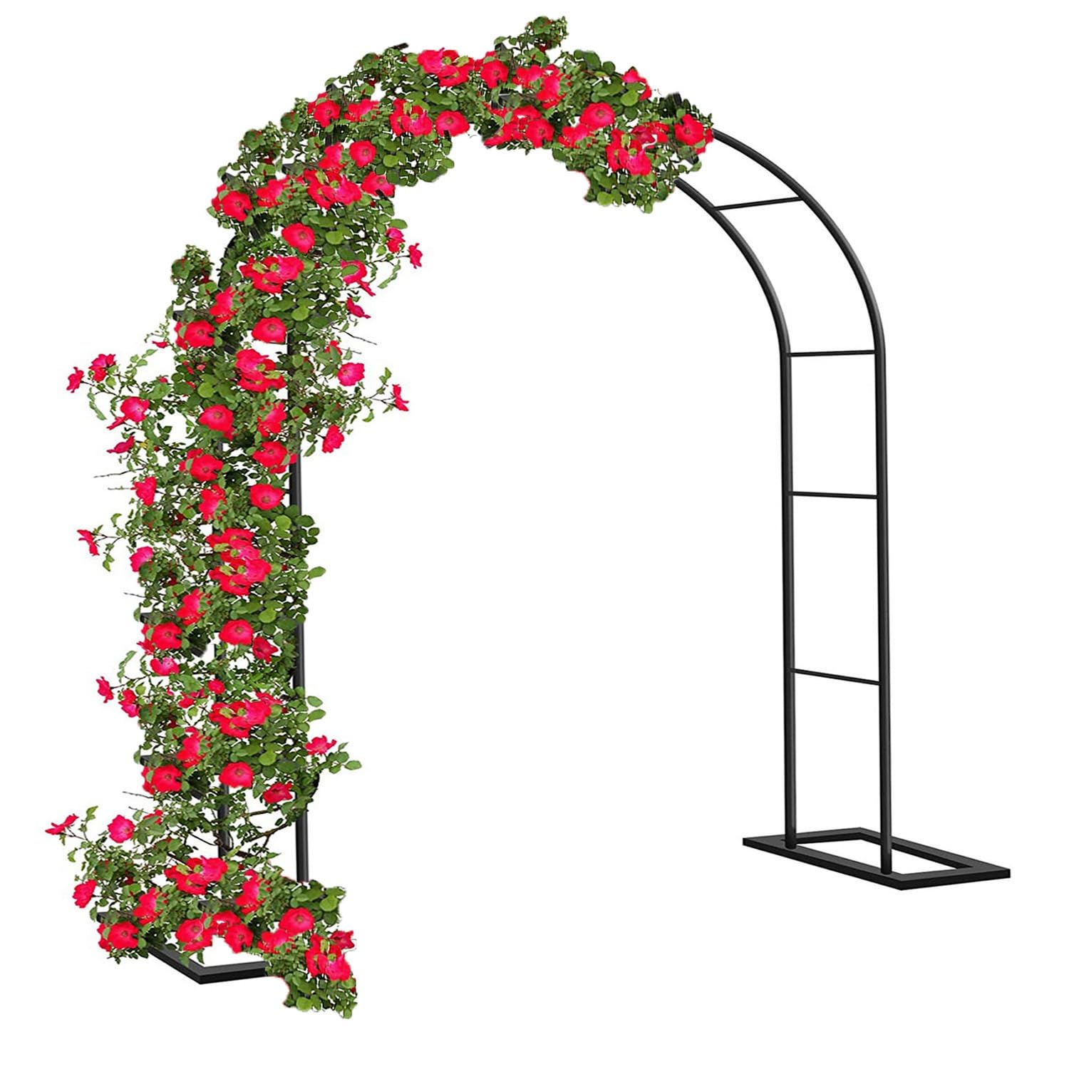 Arco de jardín metálico para Plantas trepadoras, pérgola con Forma de rosal para Bodas, Arco de Acero Resistente a la Intemperie, fácil de Montar, decoración de jardín para Interiores y exte
