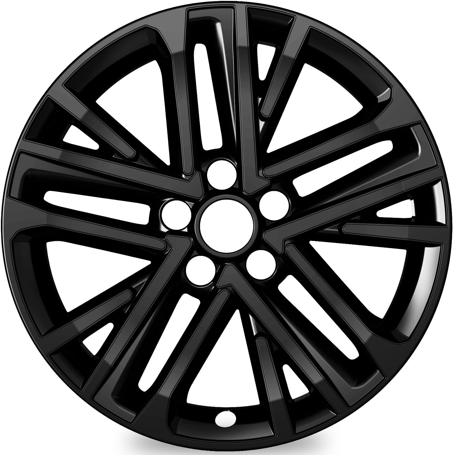 TangMiGe 4-Pack 18 inch Wheel Skins Compatible with 2025-2026 Toyota Camry Hybrid SE/XLE ONLY, Alloy Wheel OEM#42611-AQ020 / 42611-AQ030 (Bright Black Color Wheel Cover)