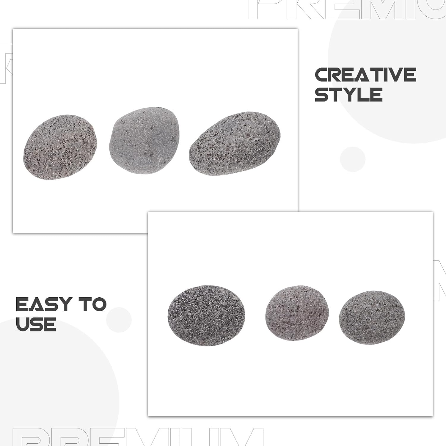 Natural Volcanic Stones for Fire Pit Base Reusable Volcanic Stones for Outdoor Fireplaces Patio Fire Pit Tables Camping and Gatherings