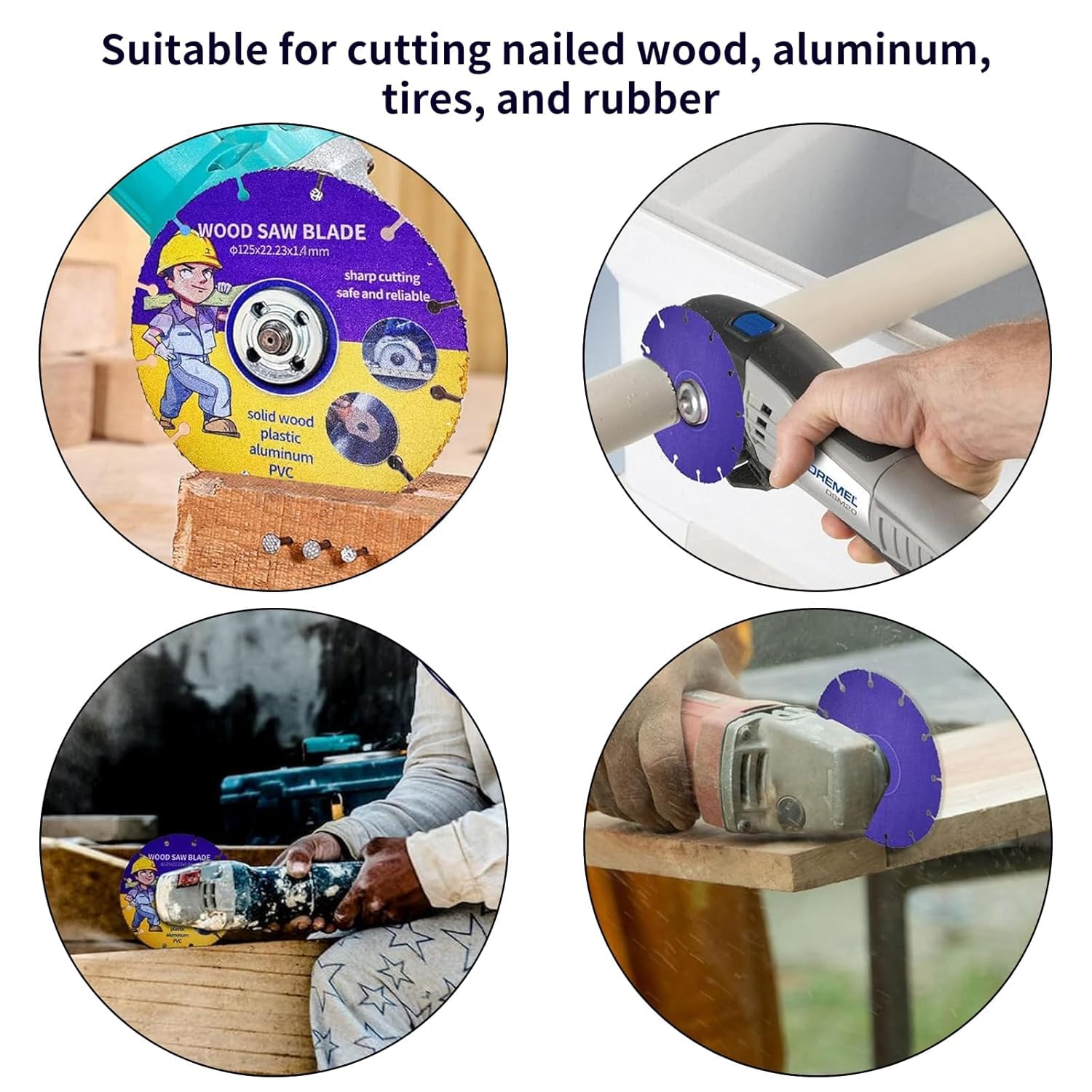 2PCS Wood Cutting Discs 125mm,Circular Saw Blades,Carbide Saw Blade,Carbides Multi Wheel Cutting Discs - Image 4