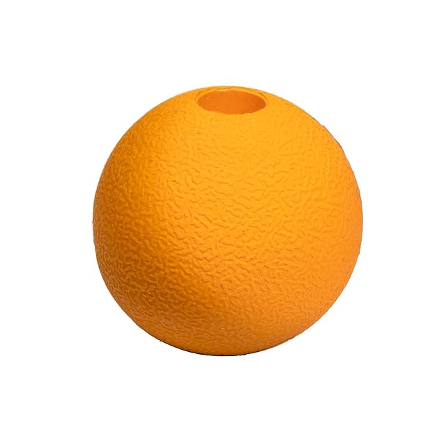 Foto 4 de 7 de Amazon Basics Juego de pelotas de juguete surtidas para perro, 6.35 cm (paquete de 3), Azul, Beis, Naranja