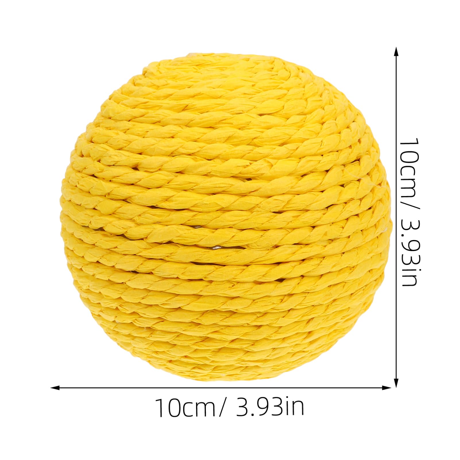 Toddmomy Cat Chewing Ball for Indoor Cats Durable Multi Functional Scratching Chewing Ball Elegant Design for Playtime Training Kittens
