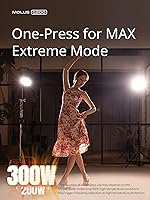 Vista 4 de ZHIYUN Molus G200 [Oficial] Luz de Vídeo COB de 200W, Iluminación de Salida Continua Portátil, 2700-6500K 9460 lux@1m, Iluminación LED