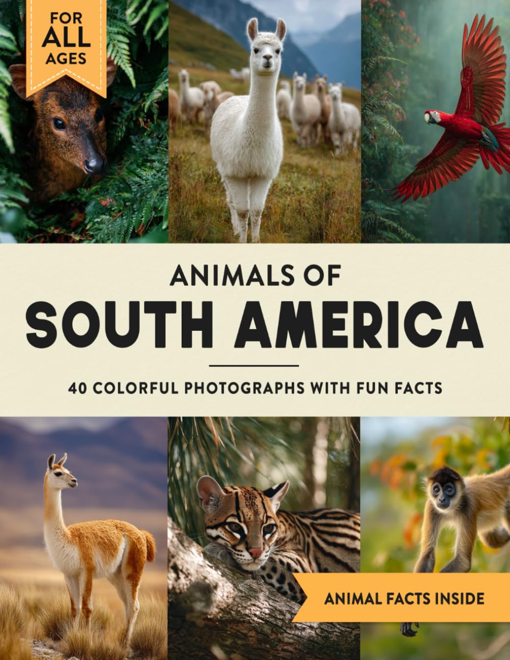 Animals of South America: A Wildlife Picture Book With Fun Facts Including Amazon Rainforest and The Andes For Kids & Adults