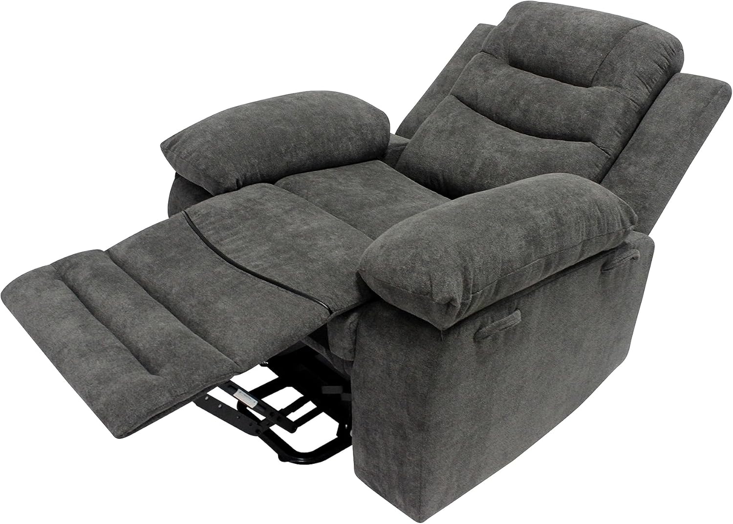 AC Pacific Hank Contemporary Power Recliner Adults, Lift Chair for Up to 661 Lbs Weight Capacity, Includes Quiet Rail System for Smooth Transitions and Versatile Comfort, Brown