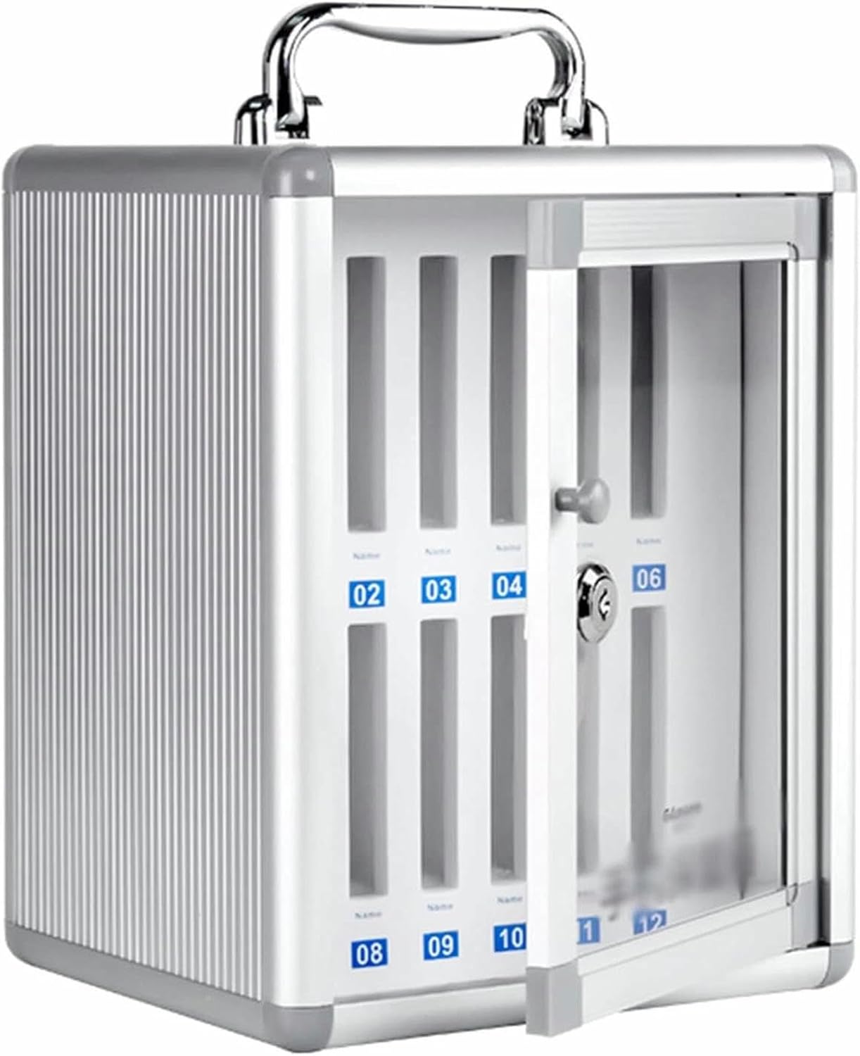 Cell Phone Locker Wall-Mounted Cell Phones Storage Cabinet Cell Phone Lock Box Cell Phone Locker for School Slots~/