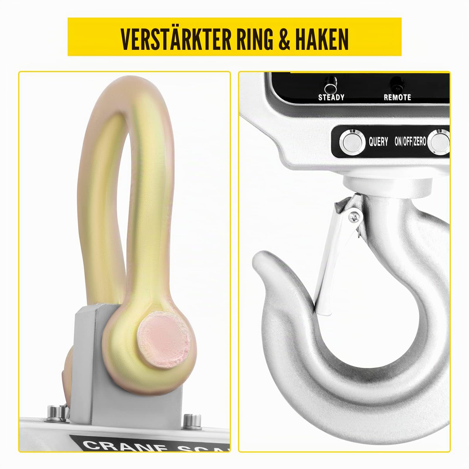 BananaB OCS-T-5T Kranwaage 5 t /5000kg Industriewaage Digital Hängewaage Crane Scale LCD Bildschirm Hanging Weighing Scale