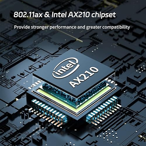 Miniatura 3 de Tarjeta WiFi 6E 5400 Mbps (6 GHz, 5 GHz y 2.4 GHz), tarjeta PCIe WiFi 6E, Bluetooth 5.3, módulo AX210 en el interior, tarjeta adaptador de red WiFi