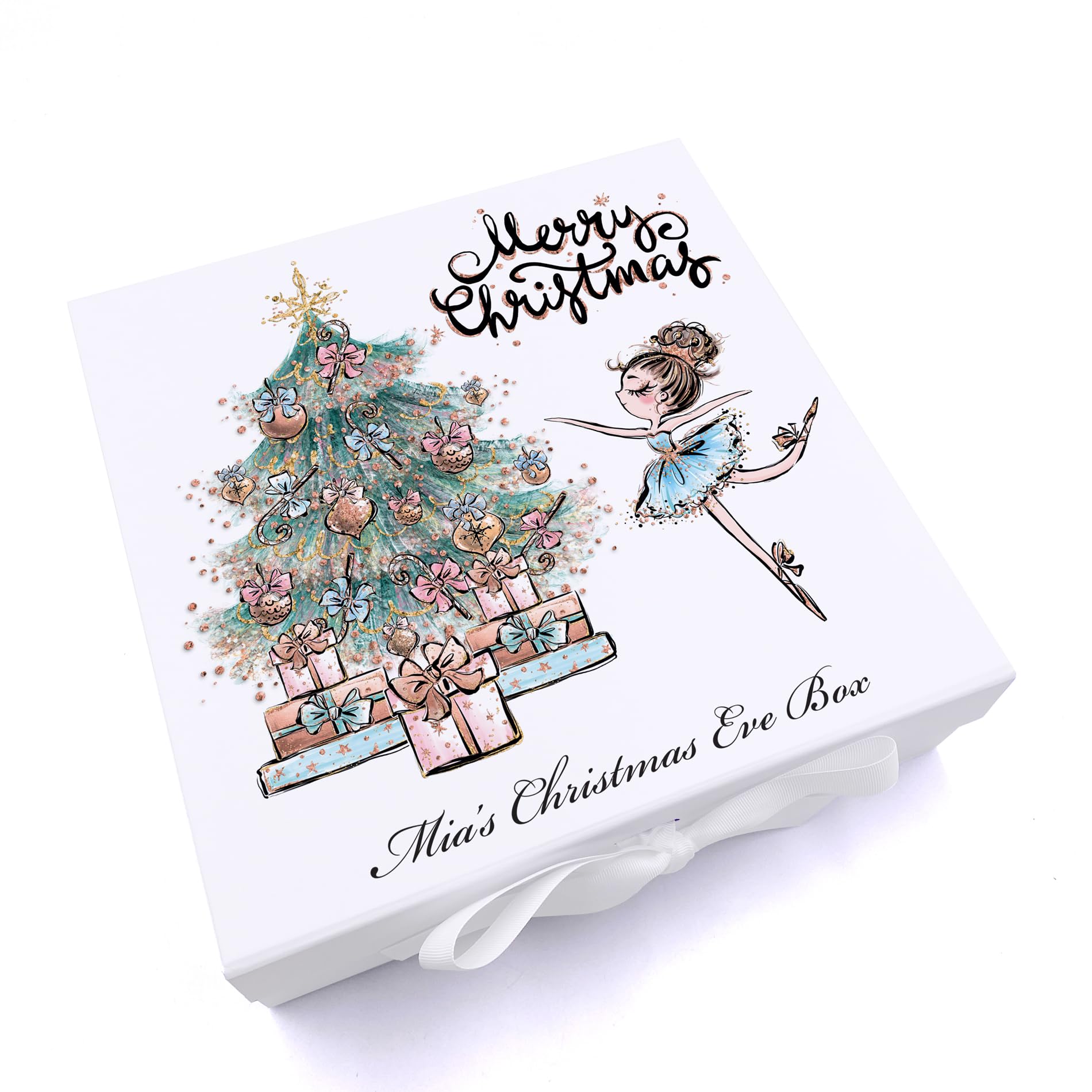 ukgiftstoreonline Personalised Girls Christmas Eve Box For Kids (Medium)