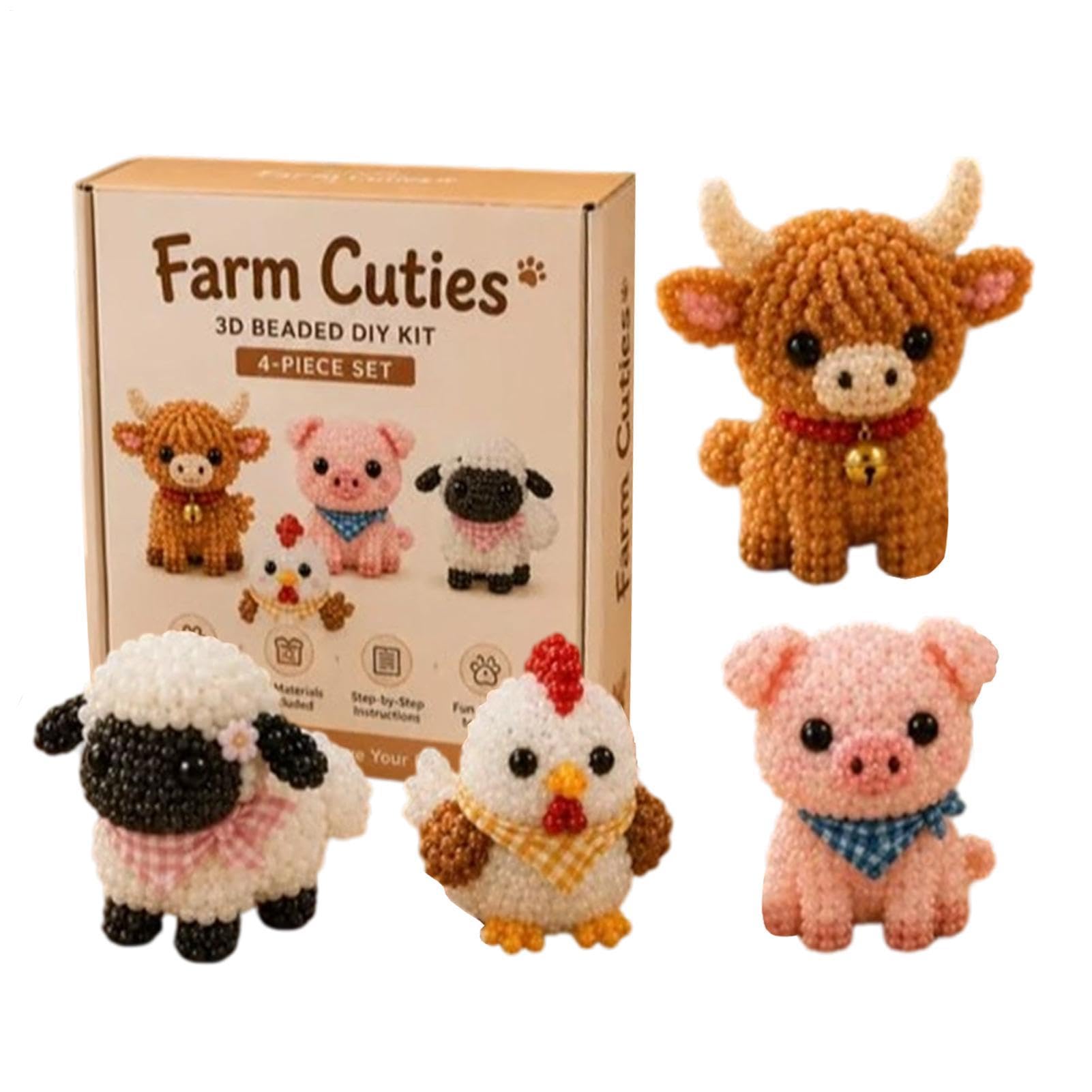 Manualidades con cuentas de animales 3D y juegos de perlas creativos para adultos 8