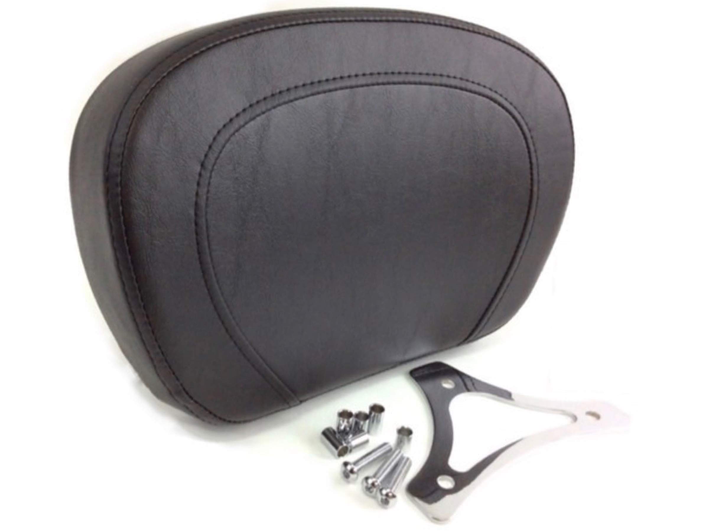 Passenger Backrest Sissy Bar Triangle Pad For Harley Yamaha Suzuki Universal