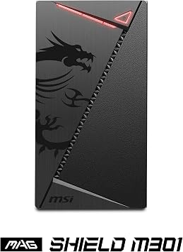 MSI MAG Shield M301 1x120mm Fan USB 3.2 Micro-ATX Tower Gaming (Player) Case