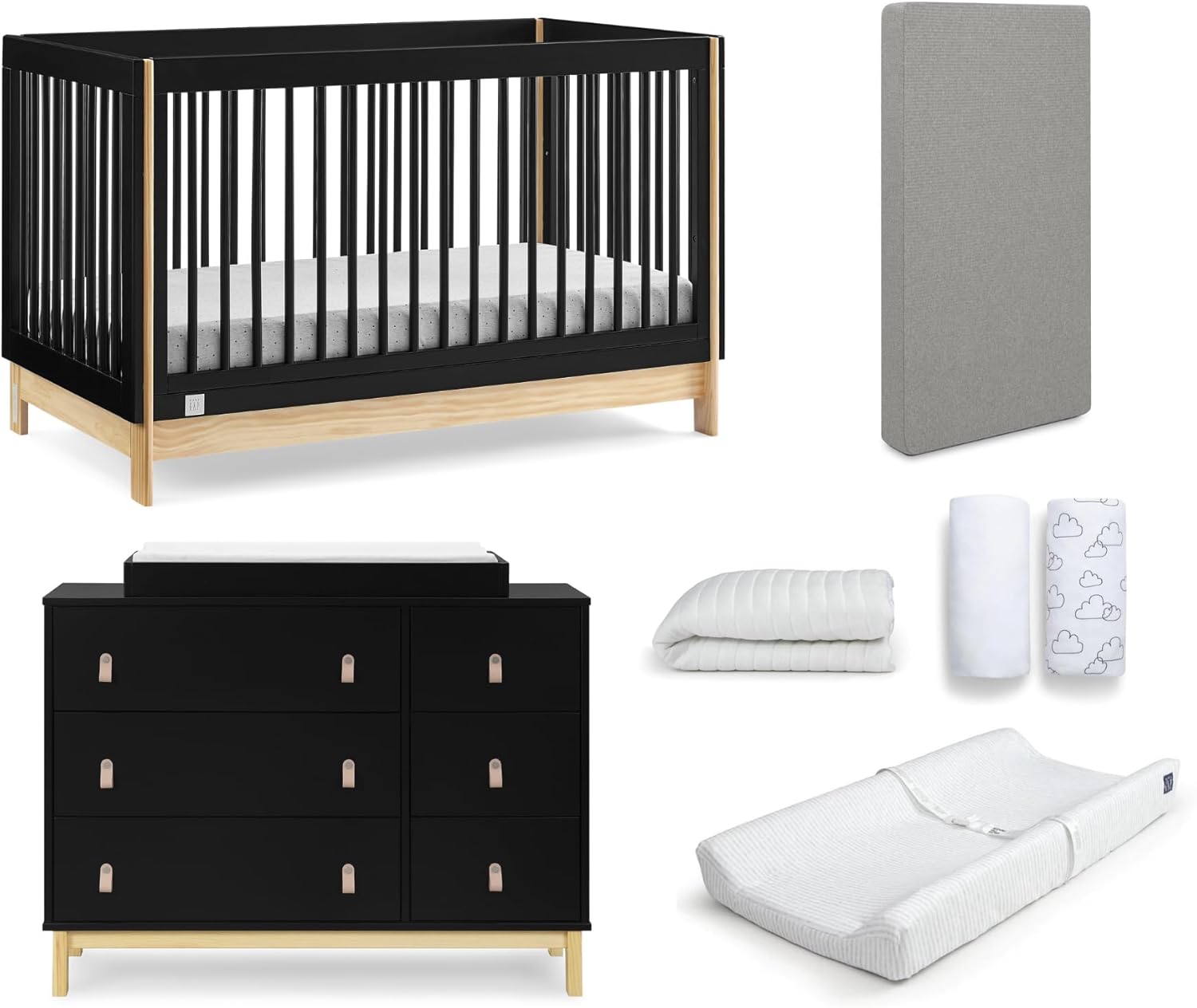 Delta Children Gap babygap Tate Crib 7Piece Baby Nursery