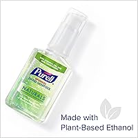 Vista 3 de Purell Advanced Hand Sanitizer Naturals with Plant Based Alcohol, Citrus Scent, 2 Fl Oz Travel Size Pump Bottle (Pack of 6)- 9623-04-EC