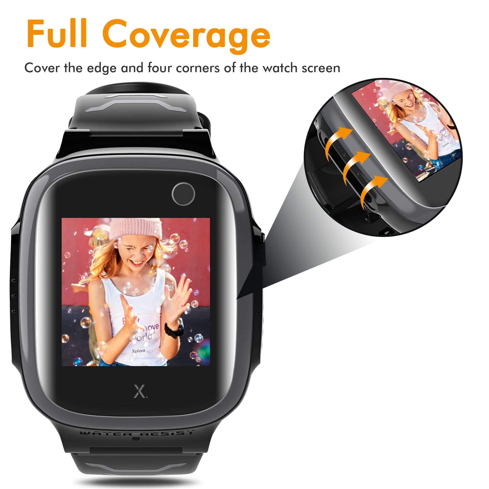 Funda Con Protector De Pantalla Templado Para Xplora XGO3 - 5 Piezas, Protección Completa Antiarañazos