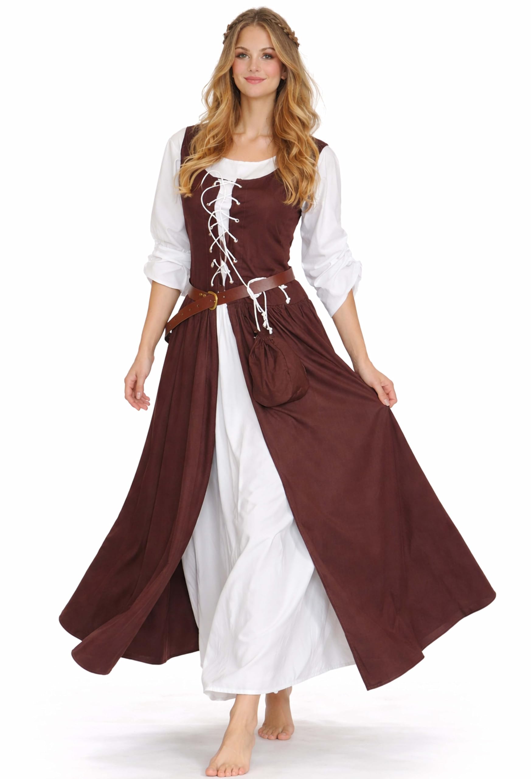 MAYLYNN 14261 - Mittelalter Kostüm Magd Celia - 100% Baumwolle