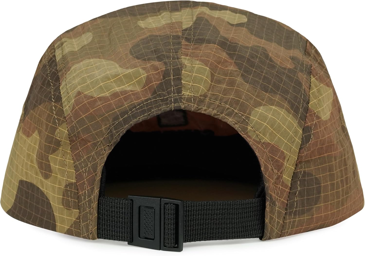 CLAPE Short Brim Baseball Cap for Men, Camouflage Quick-Dry 5 Panel Camper Hat Shapeable Low Profile Short Bill Cap - Image 4