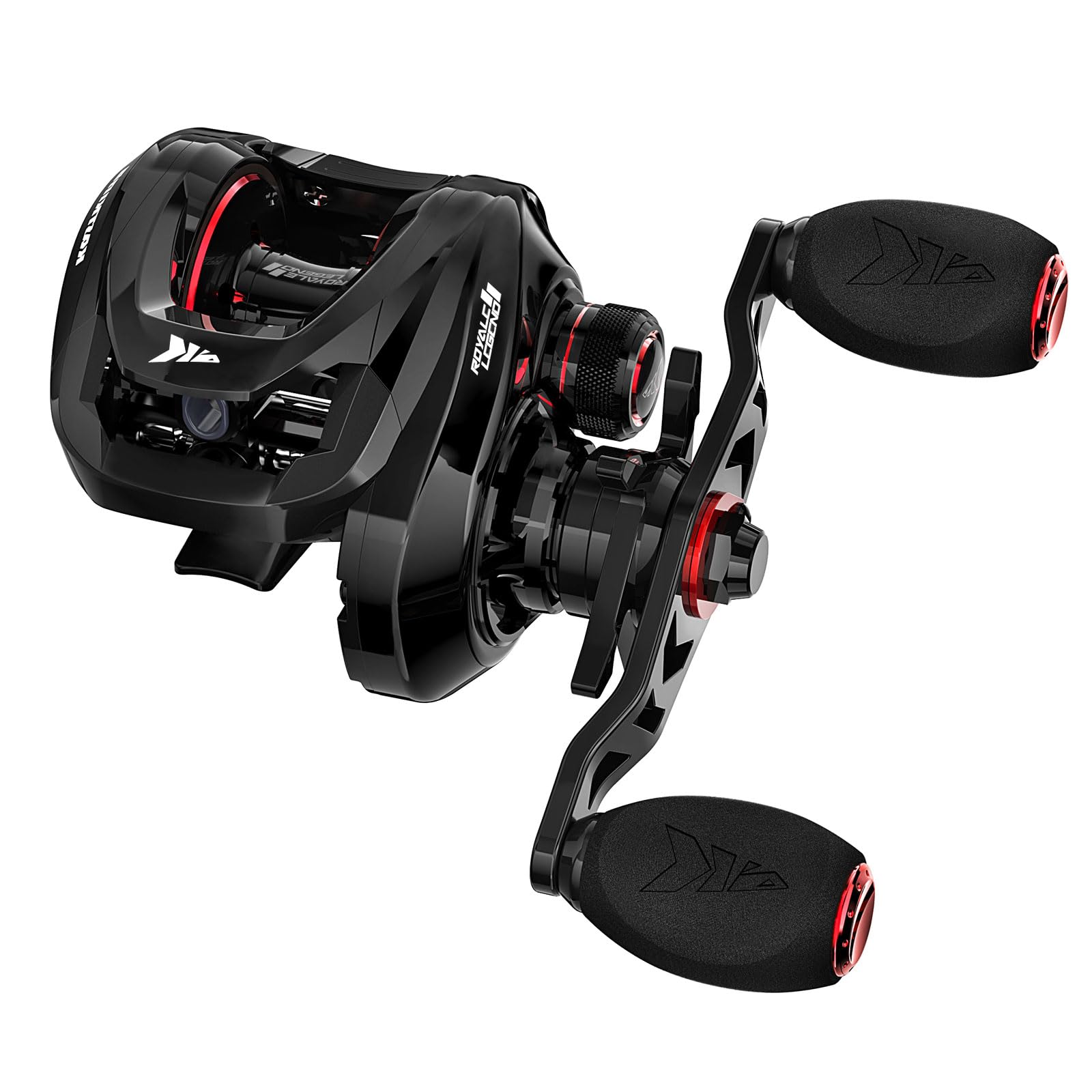 KastKing Royale Legend II Baitcasting Reels, New Compact Design Baitcaster Fishing Reel, 17.64LB Carbon Fiber Drag, Cross-Fire 8 Magnet Braking System, Available in 5.4:1 and 7.2:1