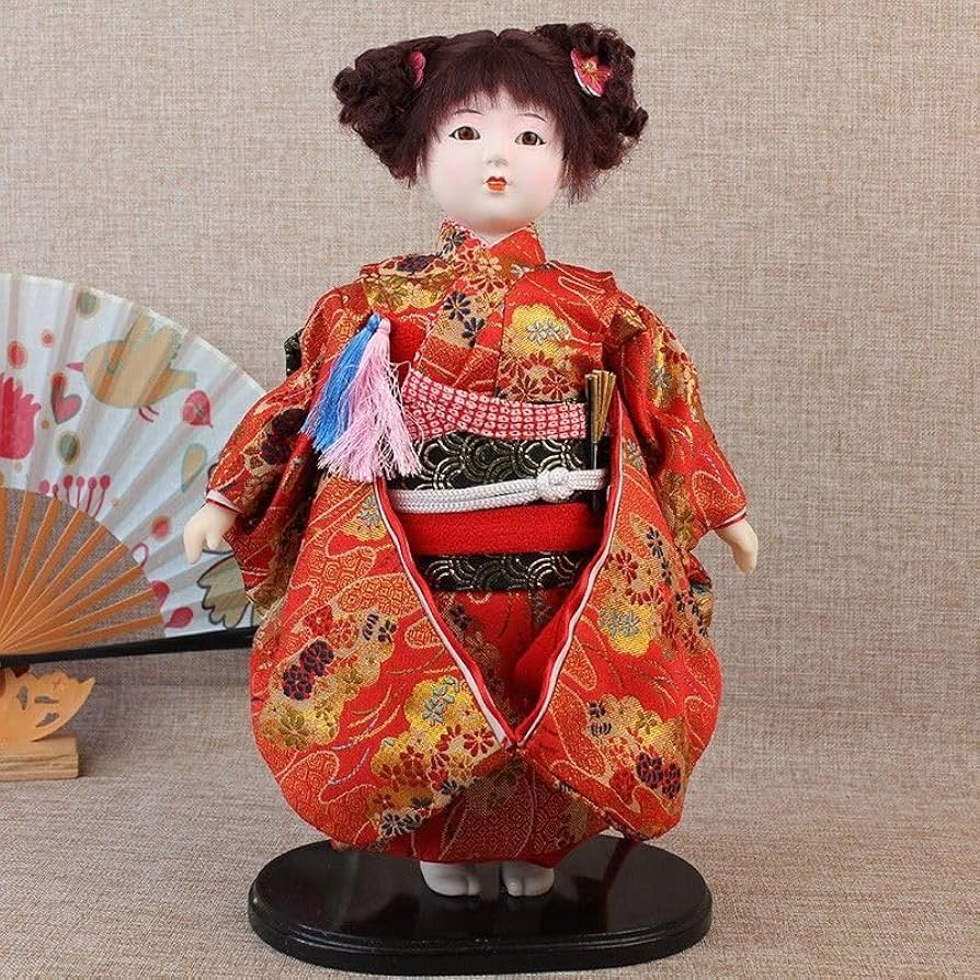 Amazon | MOMOAO 日本人形 市松人形 日本人形舞踊 舞妓芸者 人形