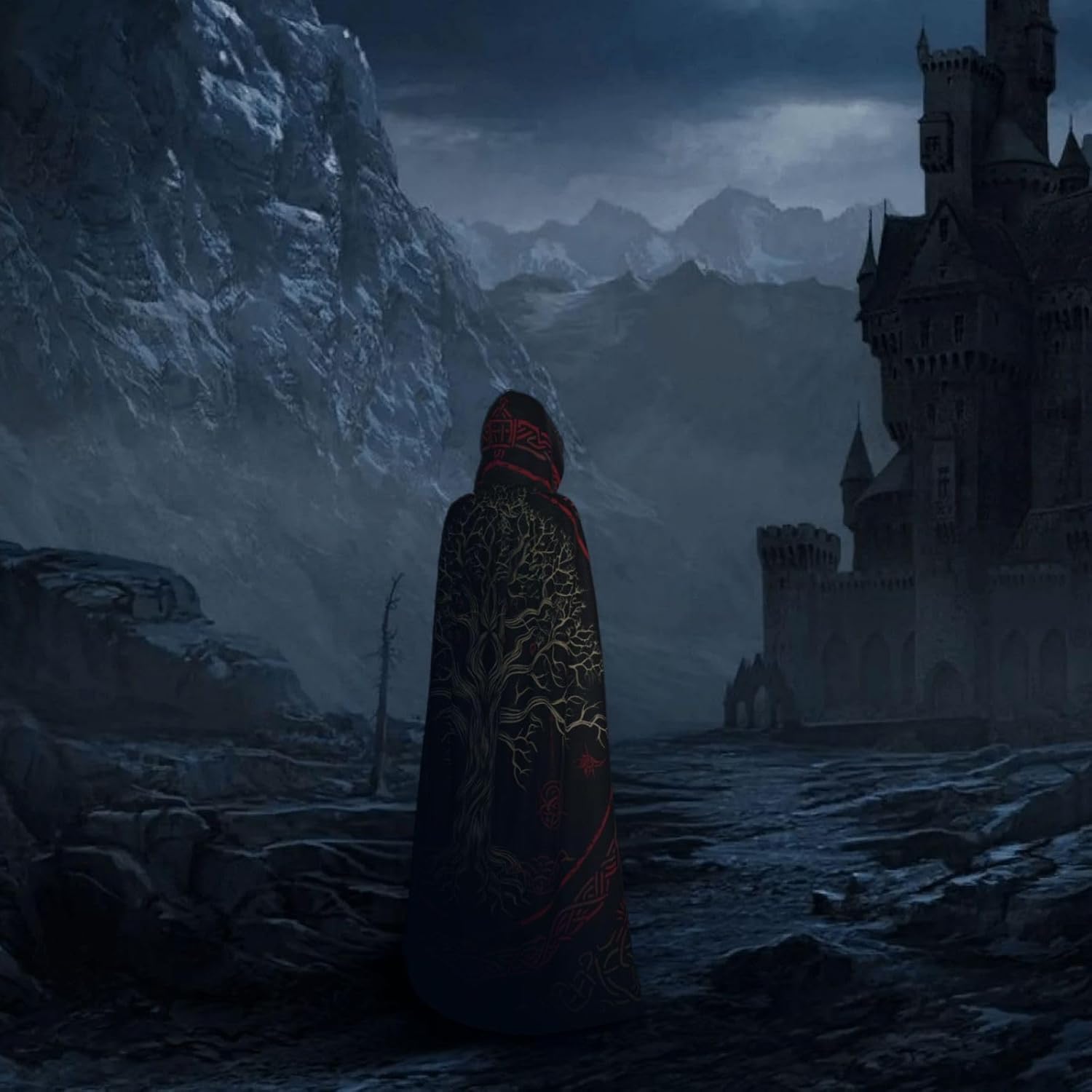 uawoi Hooded Cloak Robe Halloween Costume for Adults - Image 7