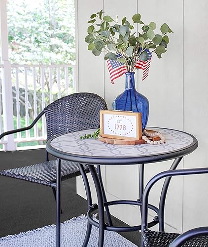 Miniatura 4 de AuldHome Design Letreros del 4 de julio, juego de 2 letreros decorativos de madera patriótica americana para decoración del hogar del Día de los