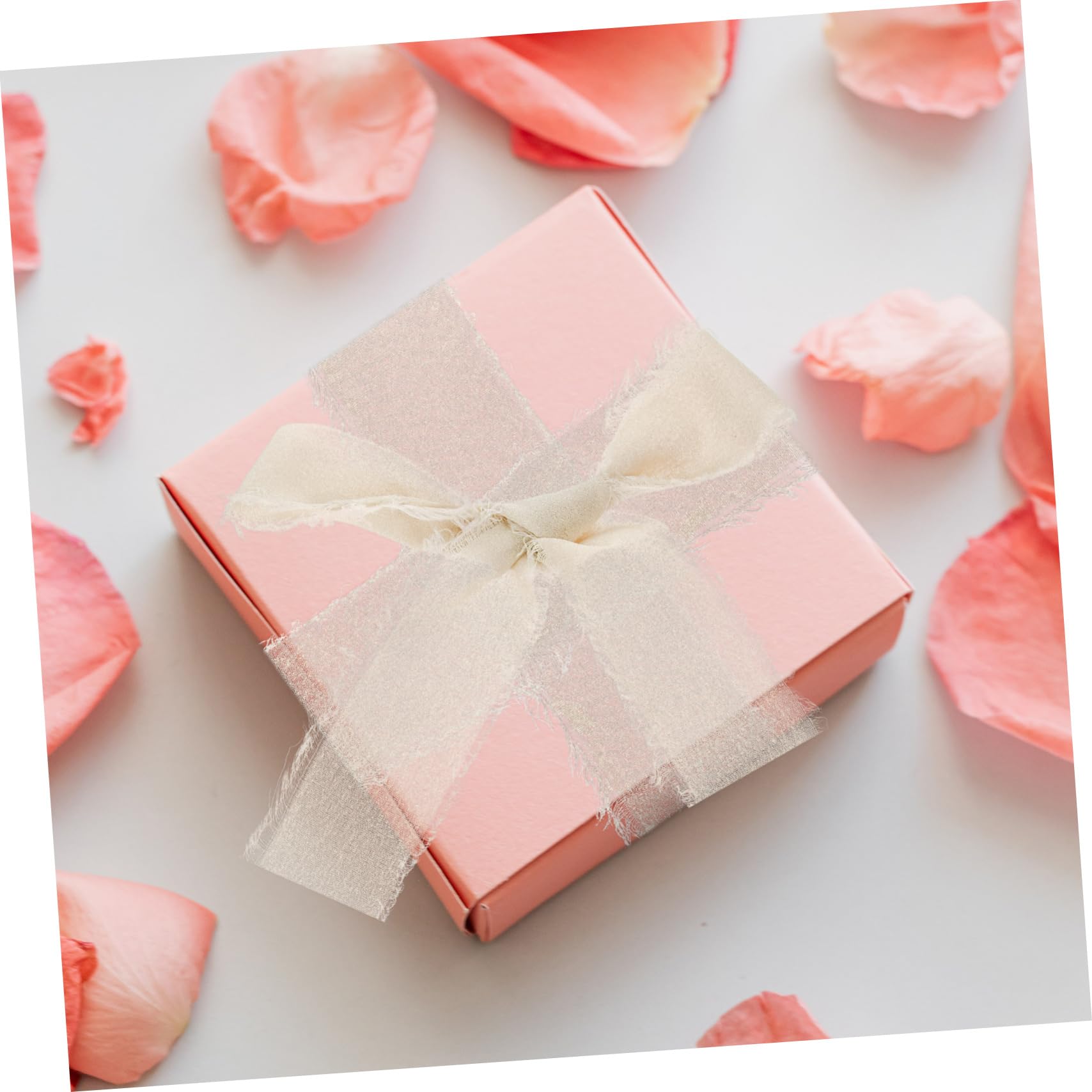 NUOBESTY 9rollen Handgefertigtes Fransenband Für Hochzeitsdekoration Chiffon-ribbon Zartem Design Für Brautsträuße -projekte Geschenkverpackung Und Einladungsgestaltung