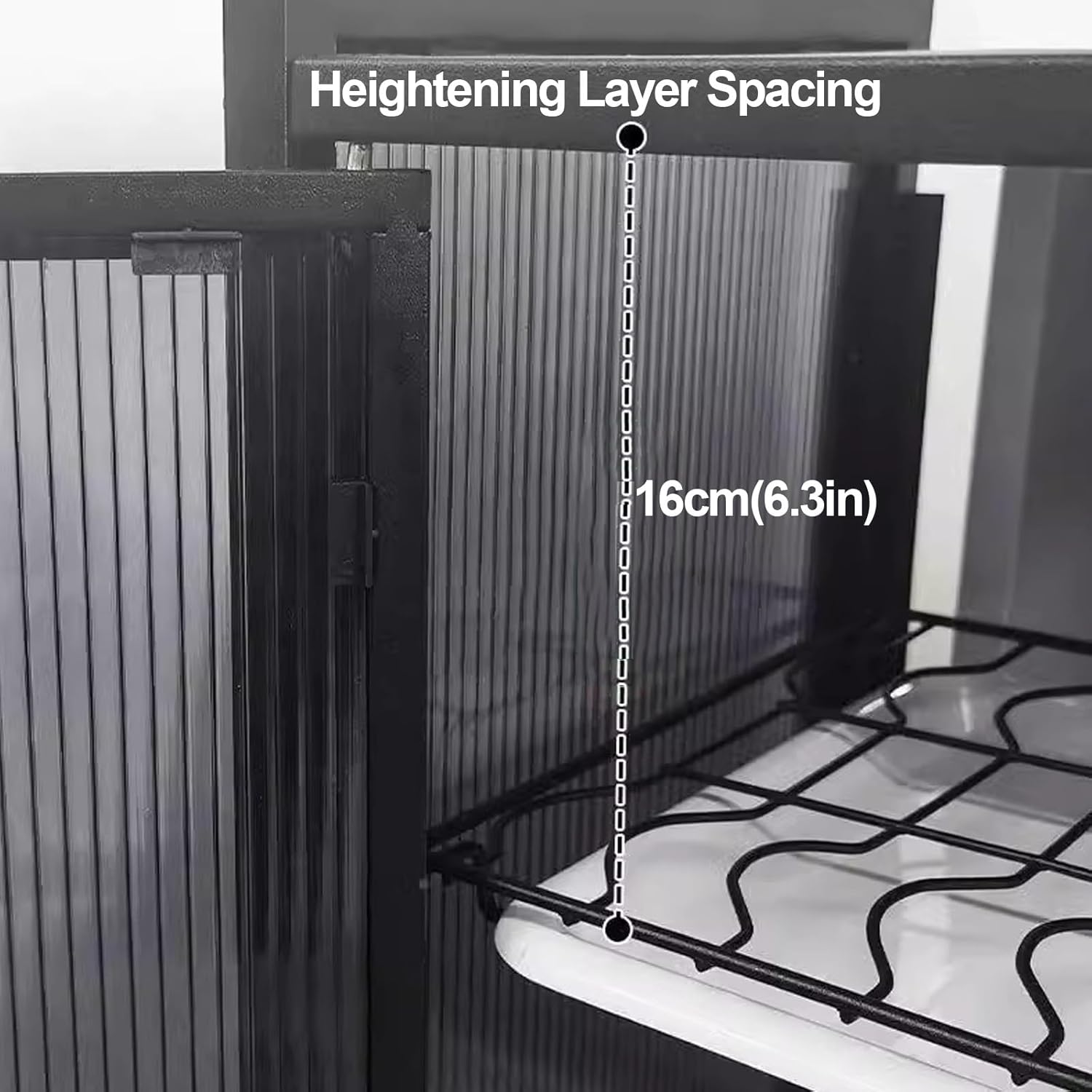 for Multifunctional, Bakers Rack for Kitchen, Double Door Microwave Stand, Suitable for Kitchen, Living Room, Study Room (Color : A)