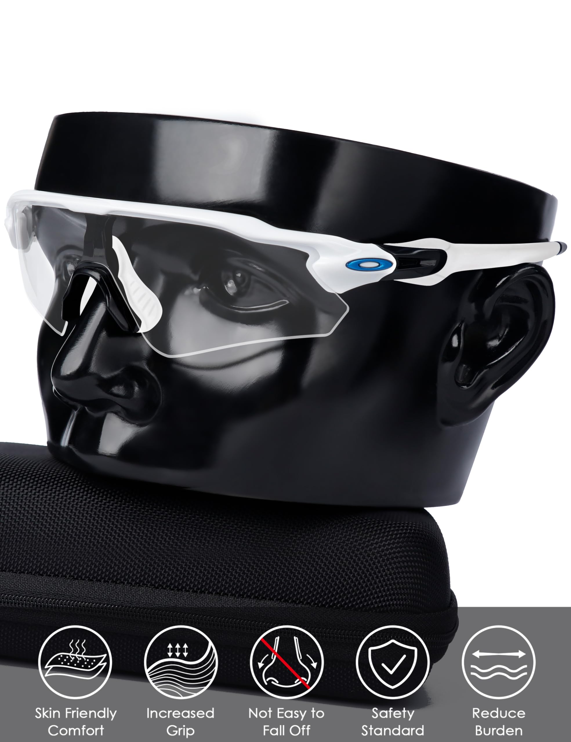 BLAZERBUCK Kits de chaussettes pour lunettes de soleil Oakley Radar EV Series