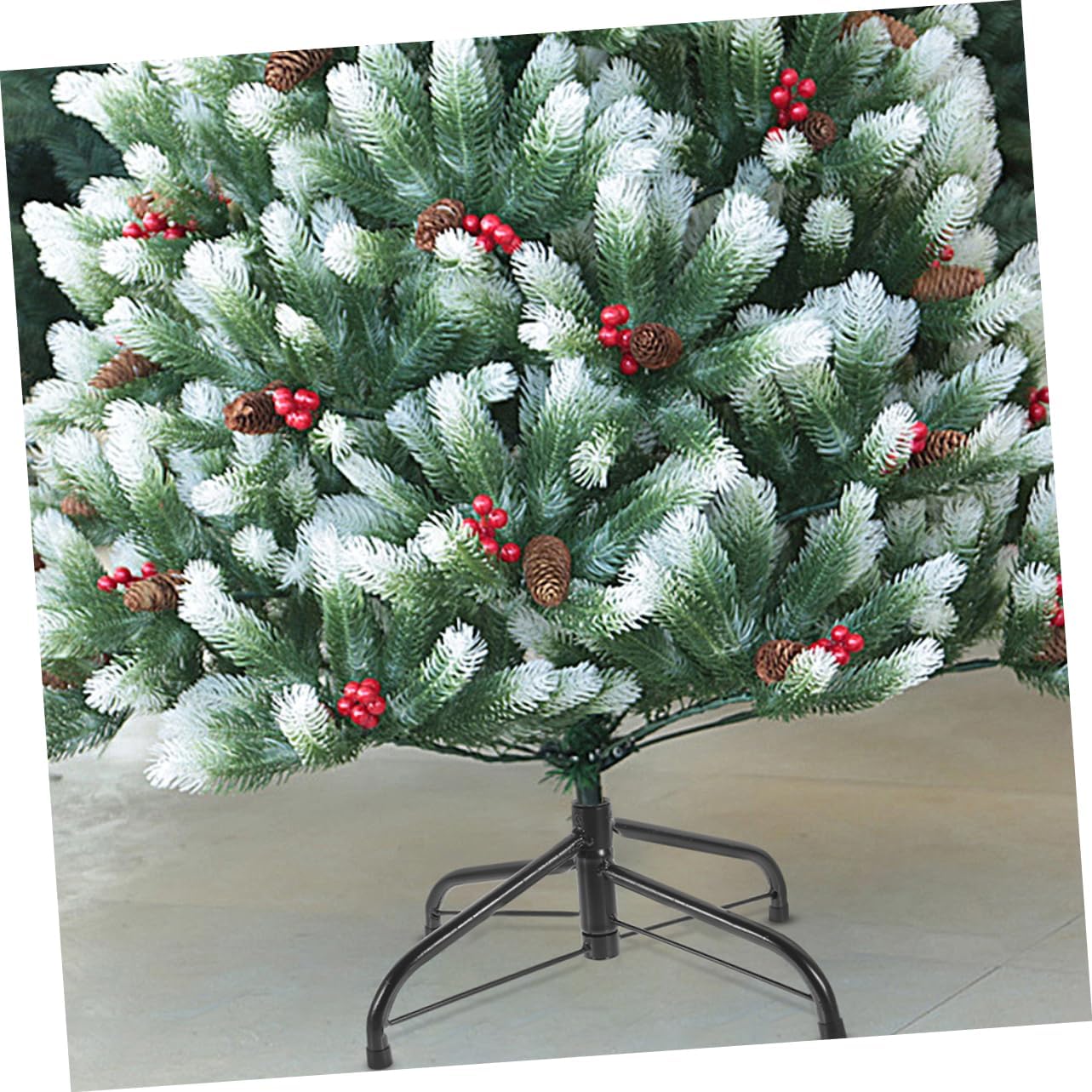 Christmas Tree Stand Bracket Metal Holder for Artificial Trees Easy Installation Stable Base for Holiday Decor