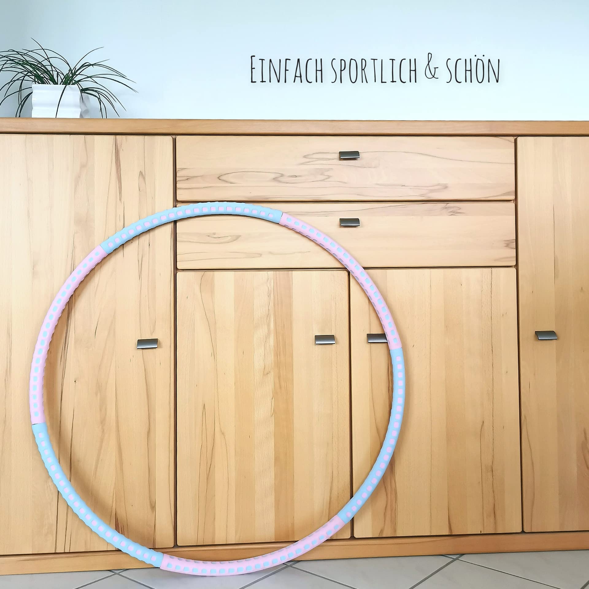 Hula Hoop Reifen für Erwachsene aus Edelstahl und hochwertigem Schaumstoff zum Abnehmen oder Fitness - Profi und Anfänger-Geschenke für Frauen, Mädchen