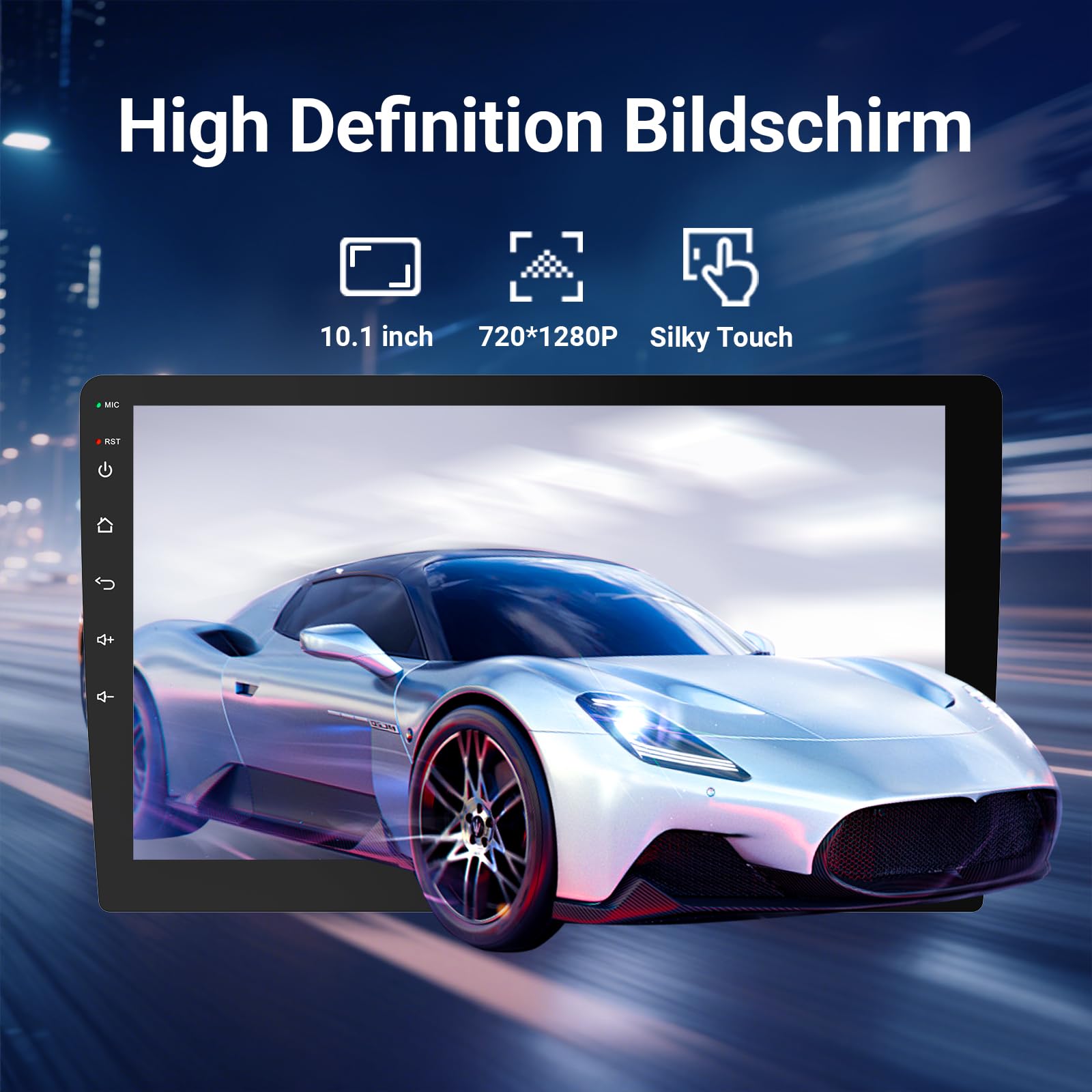 Haudio Autoradio 2 DIN Kompatibel mit Apple Carplay & Android Auto, 9 Zoll Touchscreen Autoradio mit Rückfahrkamera,GPS,Mirror Link, Sprachsteuerung, SWC/FM/AM, 25 Sets UI für alle Fahrzeuge -2+64 GB