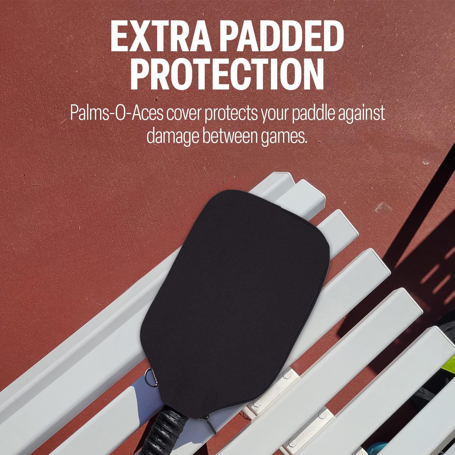 Pickleball Paddle Cover | Canvas Padded Pickleball Paddles Sleeve with Zipper | Lightweight Protective Paddle Case for Standard Paddles | Paddle Cover Accessory