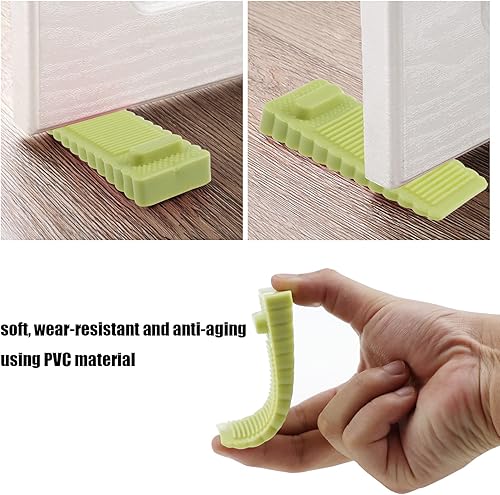 Miniatura 5 de LAOLING 10 tapones de puerta de goma, topes de puerta para la parte inferior de la puerta en el suelo, huecos de puerta, tope de puerta de goma,