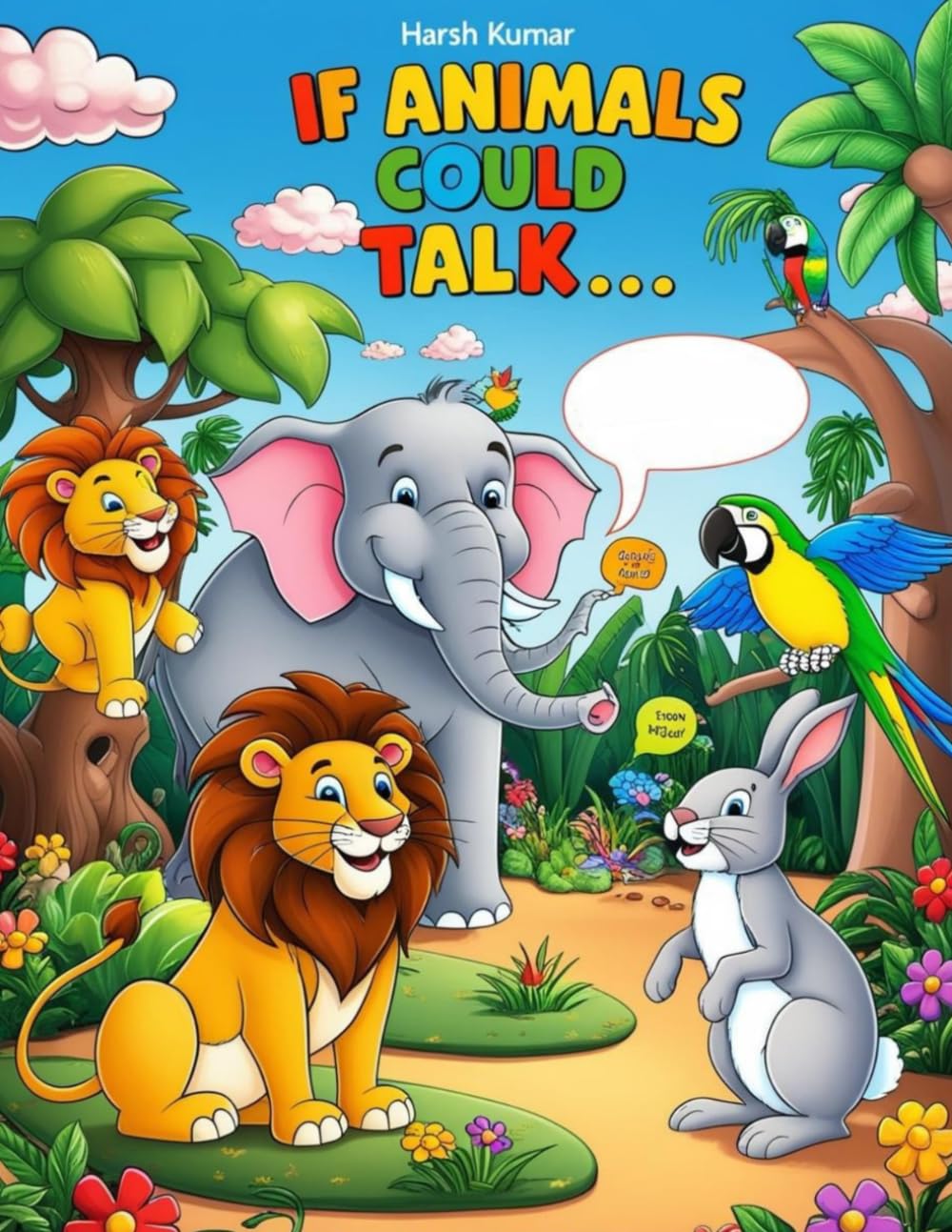 If Animals Could Talk: Coloring book for 3-6 year kids