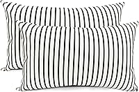 Vista 73 de Juego de 2 fundas de almohada decorativas de 18 x 18 pulgadas, fundas de almohada decorativas para sofá, sala de estar, exterior, funda de almohada