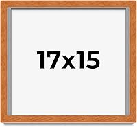 Vista 76 de Marco marrón de 18 x 24 pulgadas, marco de madera maciza de nuez de miel, ancho de moldeo de 0.875 pulgadas, profundidad de rabo de 0.875 pulgadas