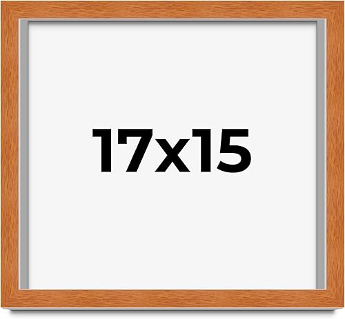 Miniatura 76 de Marco marrón de 18 x 24 pulgadas, marco de madera maciza de nuez de miel, ancho de moldeo de 0.875 pulgadas, profundidad de rabo de 0.875 pulgadas
