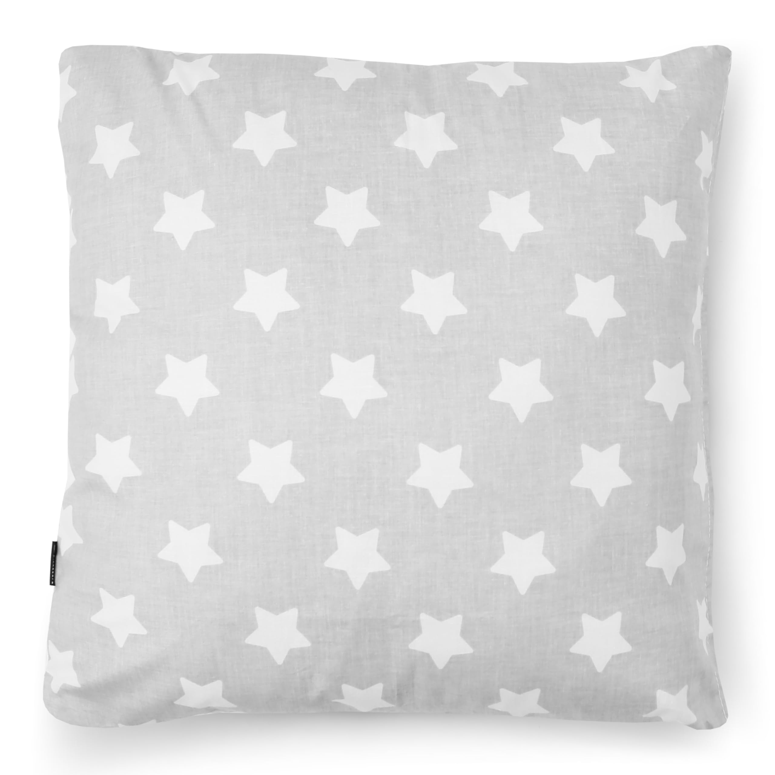 PinkZebra 40 x 40 cm Kopfkissenbezug für Baby&Kinder, Kissenbezug aus 100% Baumwolle, Kissenhülle, Öko-tex, Bezüge mit Reißverschluss, Hergestellt in der EU, Sterne