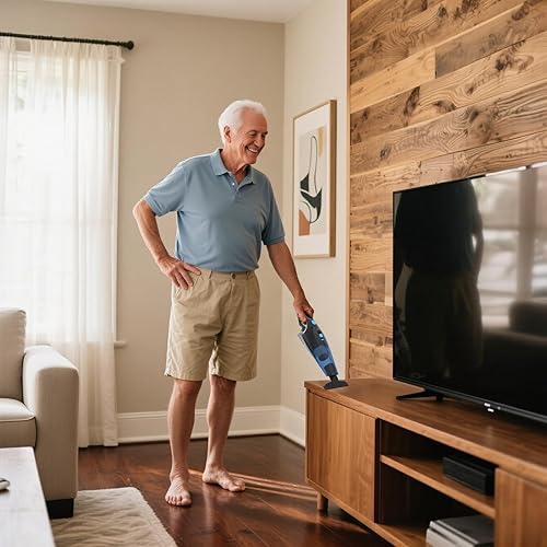 Miniatura 3 de SEALON GV02 - Aspiradora recargable de mano para automóvil, aspiradora de 10 KPa y plumero de aire, aspiradora de mano de alta potencia con luz LED