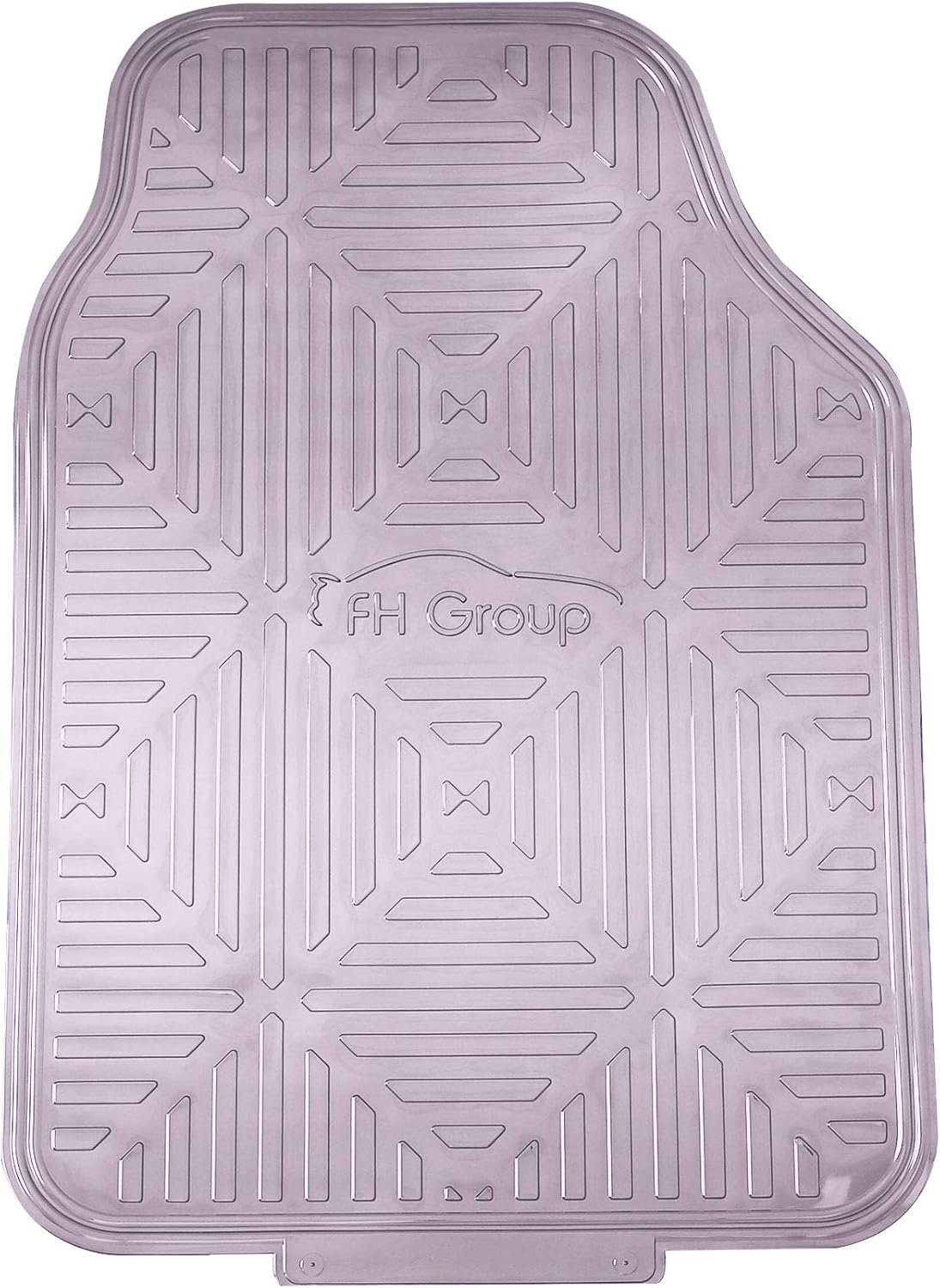 FH Group Automotive Floor Mats - Heavy-Duty Metallic Rubber Floor Mats for Cars, Universal Fit Full Set, Climaproof Floor Mats, Trimmable Floor Mats for Most Sedan, SUV, Truck Floor Mats Charcoal